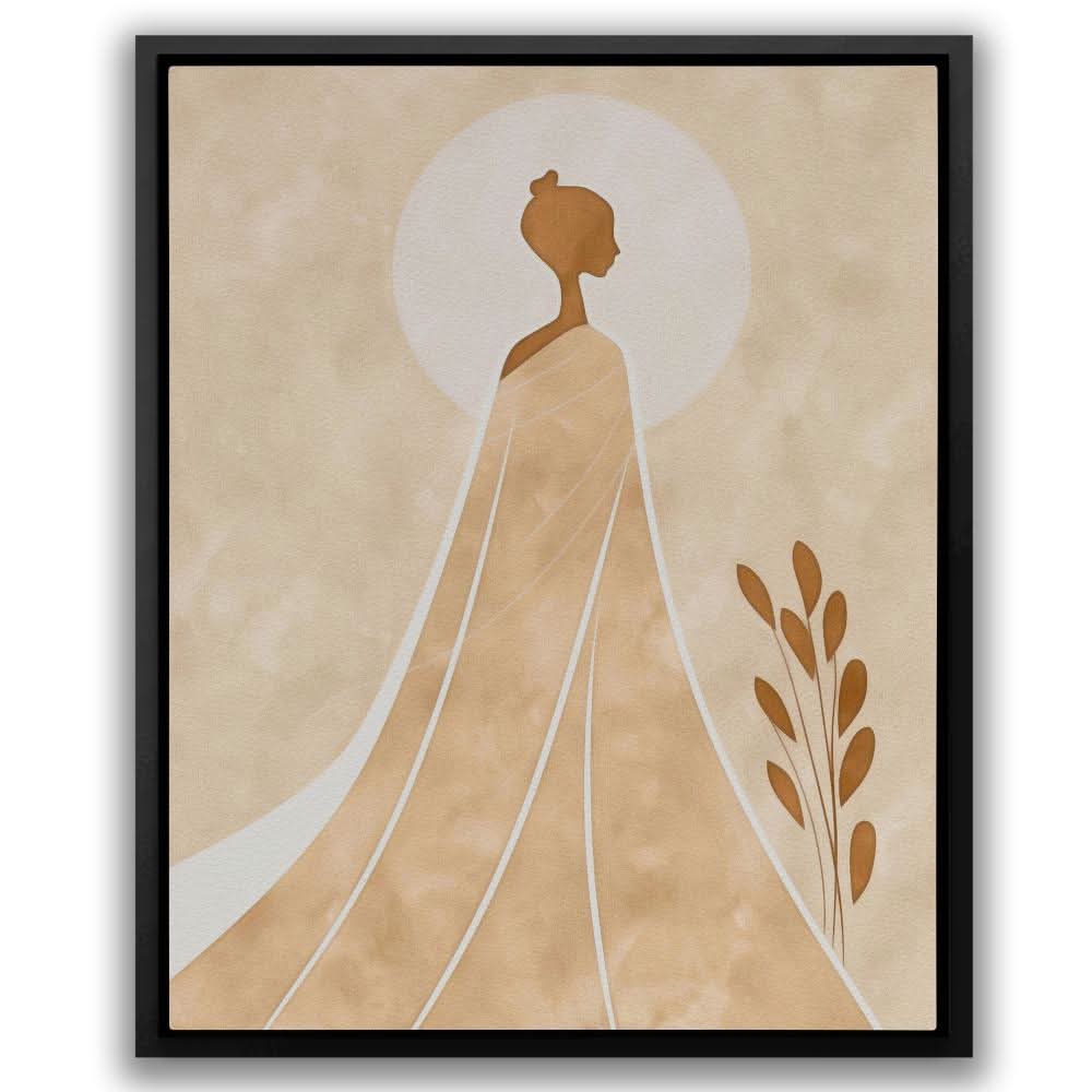 Queen of Highlands - Contemporary Wall Art in Black Frame