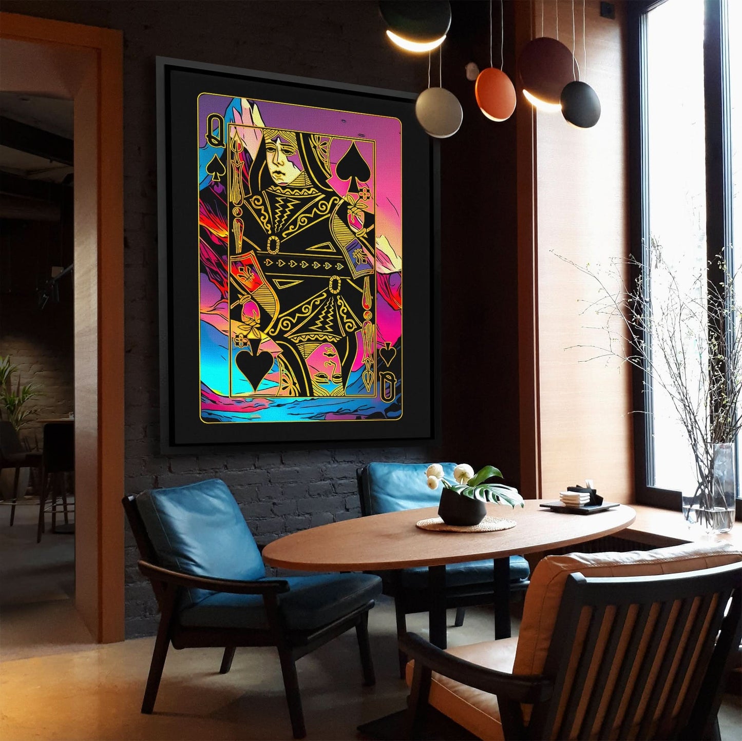 Queen of Spades Pink - Luxury Wall Art