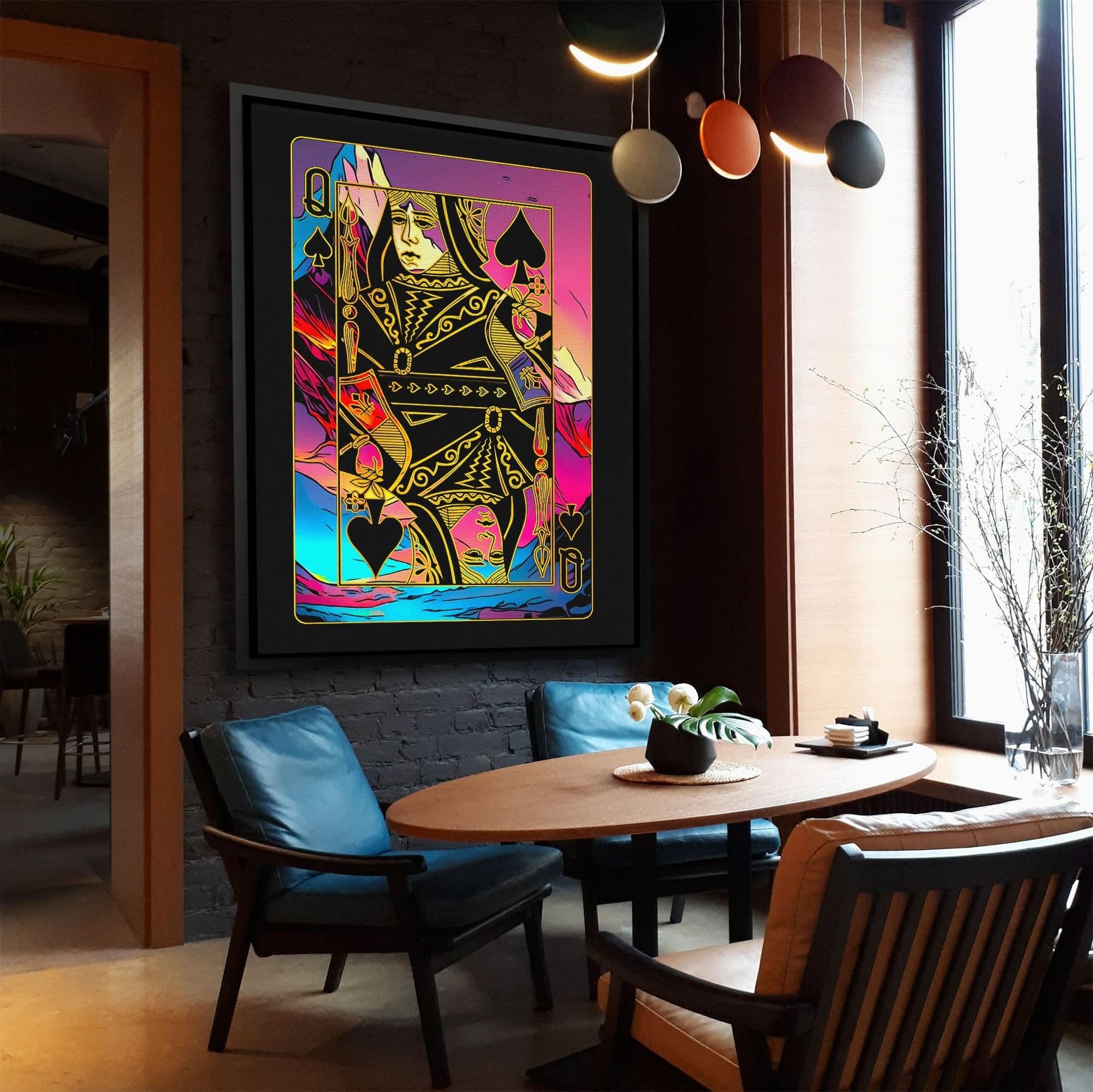 Queen of Spades Pink - Luxury Wall Art