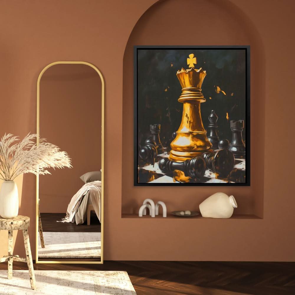 Queen Reigns Supreme - Chess Art for Game Room