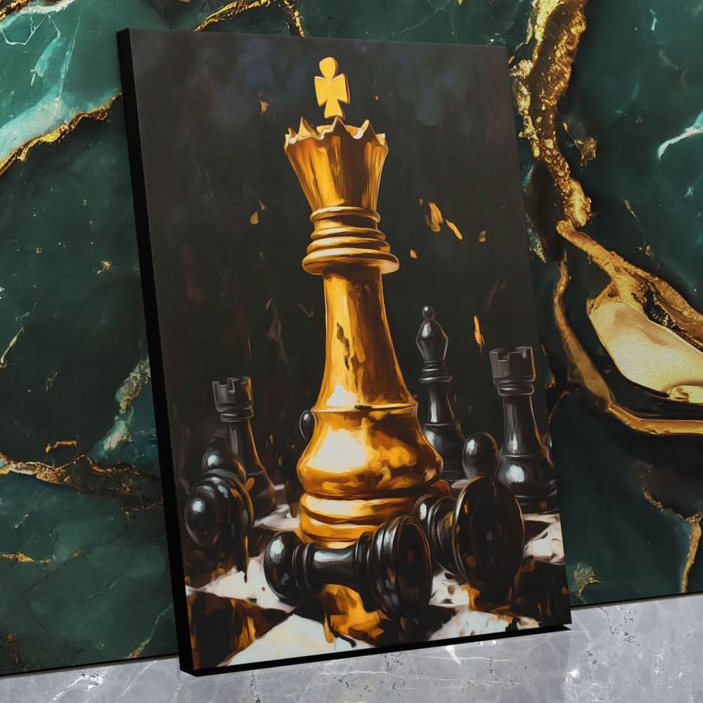 Queen Reigns Supreme - Wall Art in Black Frame