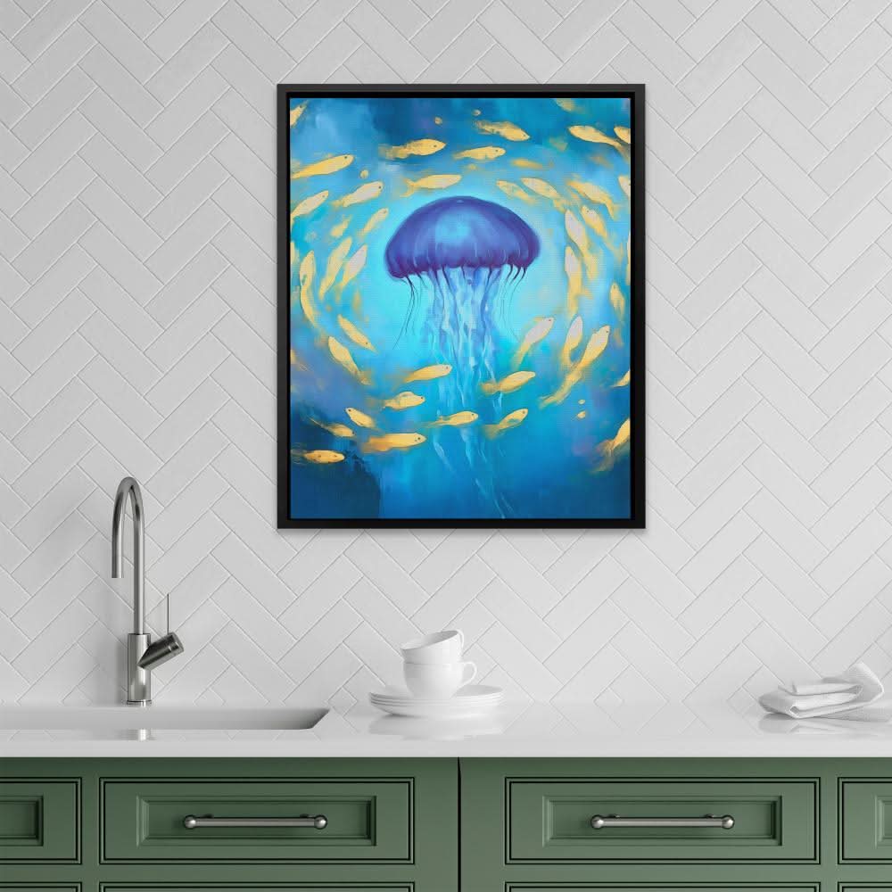 Quiet Majesty - Blue Coastal Canvas Print