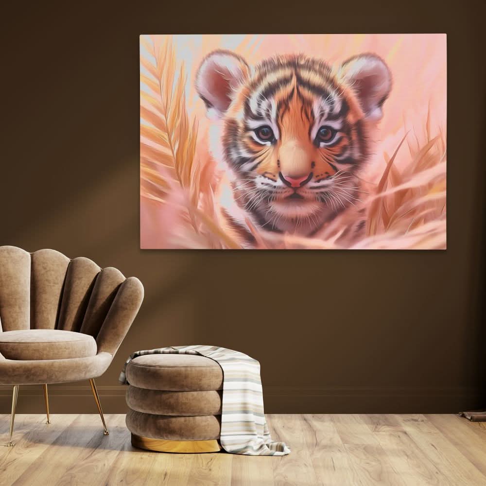 Quiet Paws - Wall Art in Black Frame