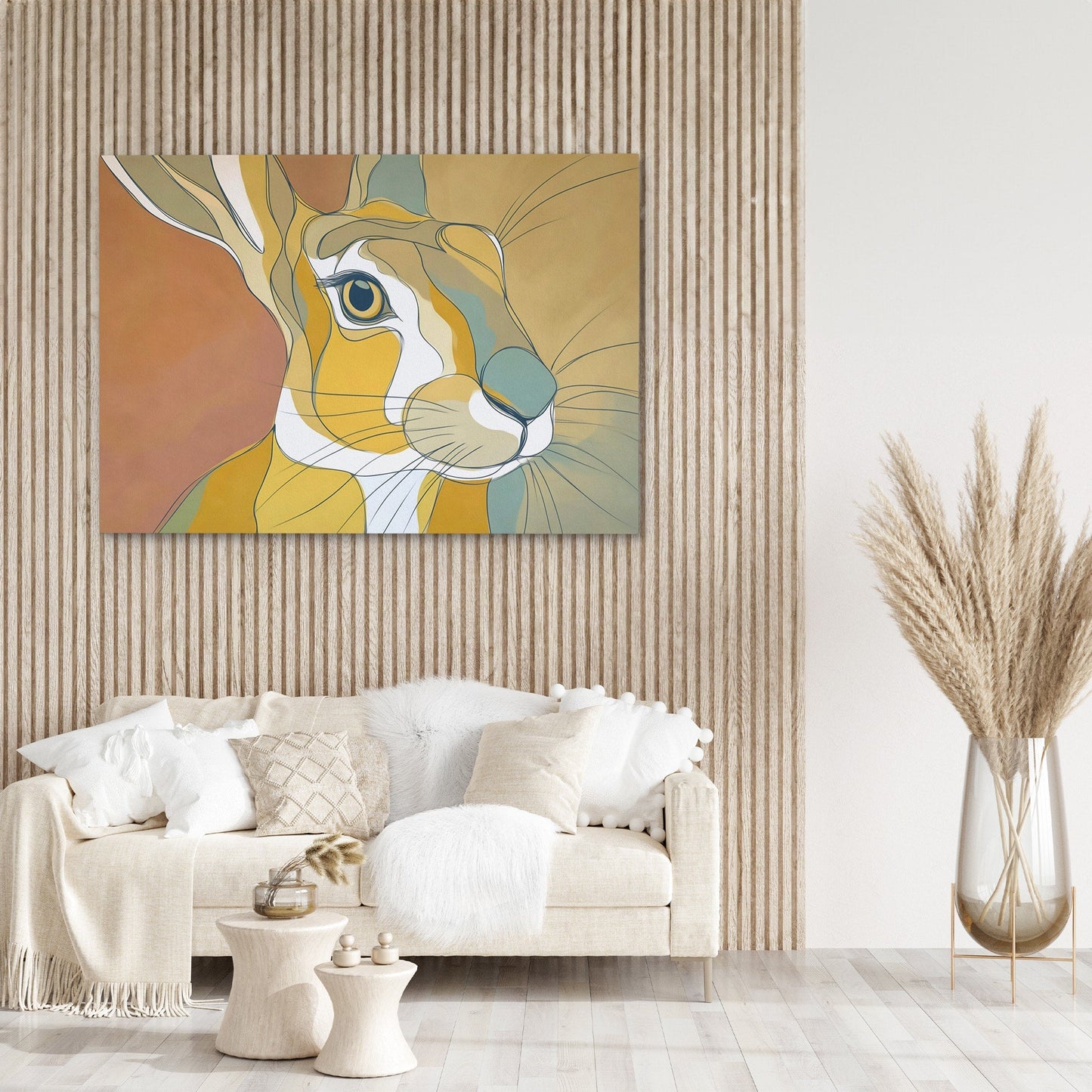 Rabbits Copper Dawn - Luxury Wall Art