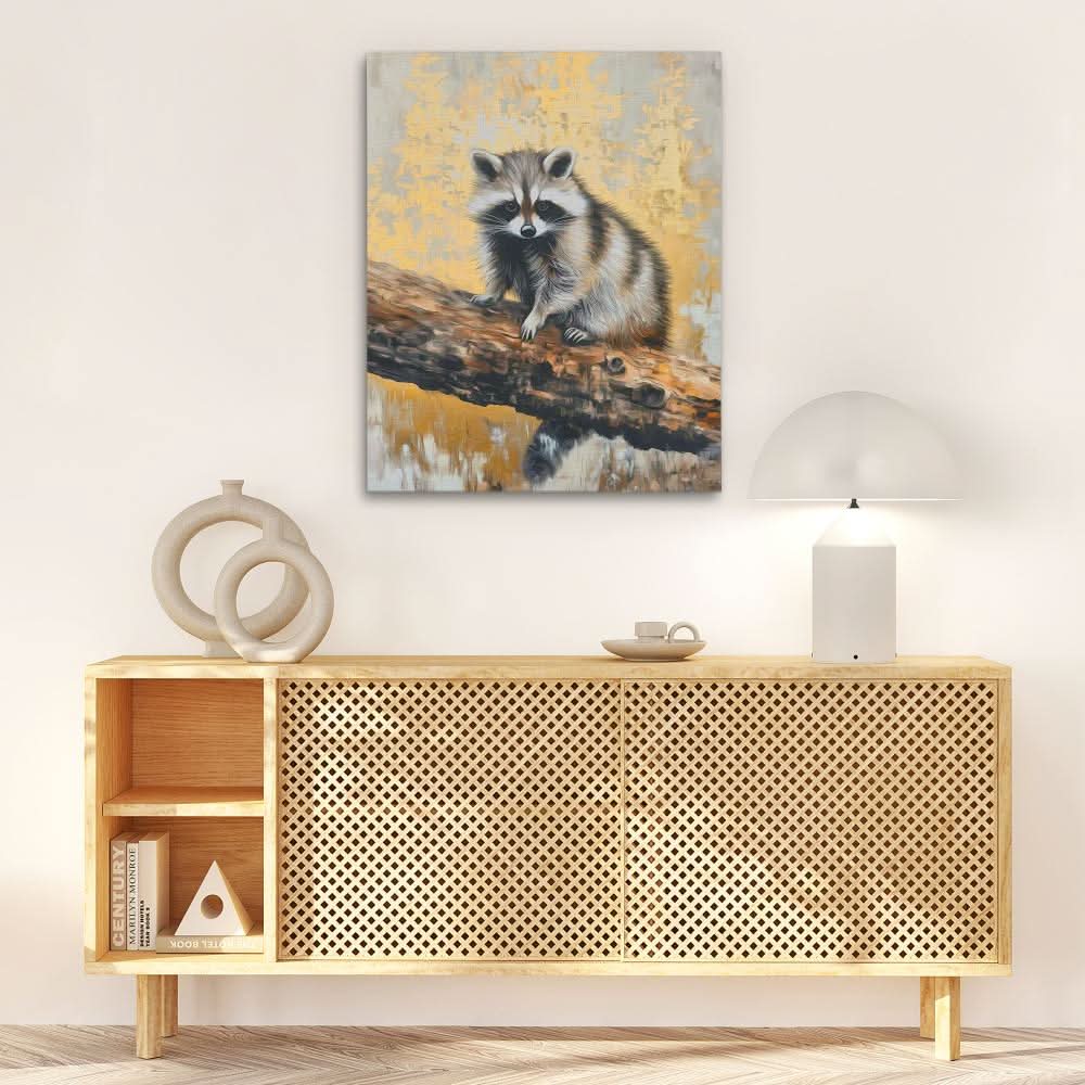 Raccoon Creek - Animals Art for Living Room