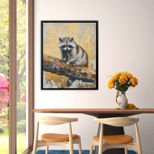 Raccoon Creek - Wall Art in Black Frame