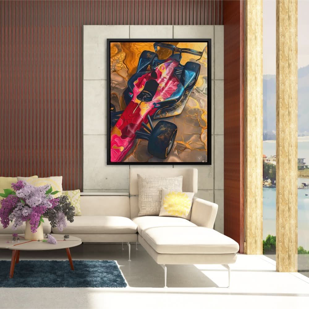 Racing Surrealism - Automobile Art for Game Room