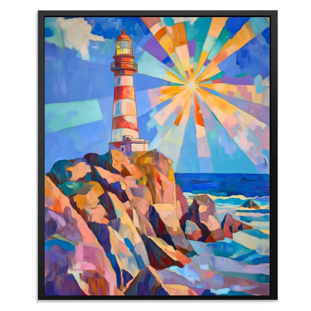 Radiant Beacon - Beach House Art for Bathroom