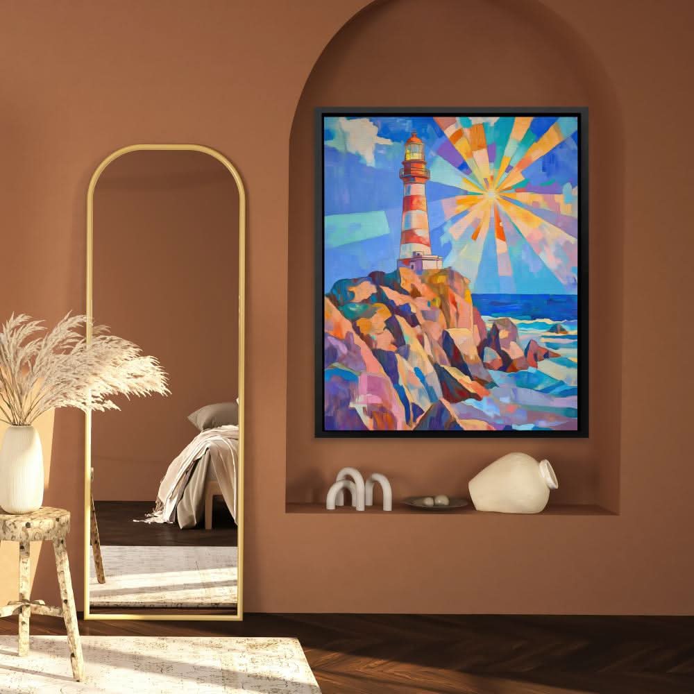 Radiant Beacon - Large Abstract Canvas Print