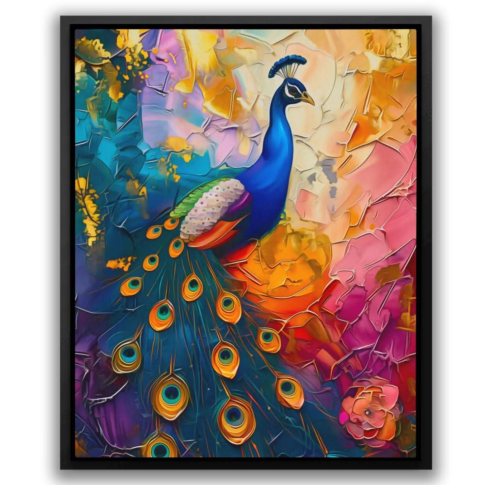 Radiant Realm - Colorful Bird Canvas Print