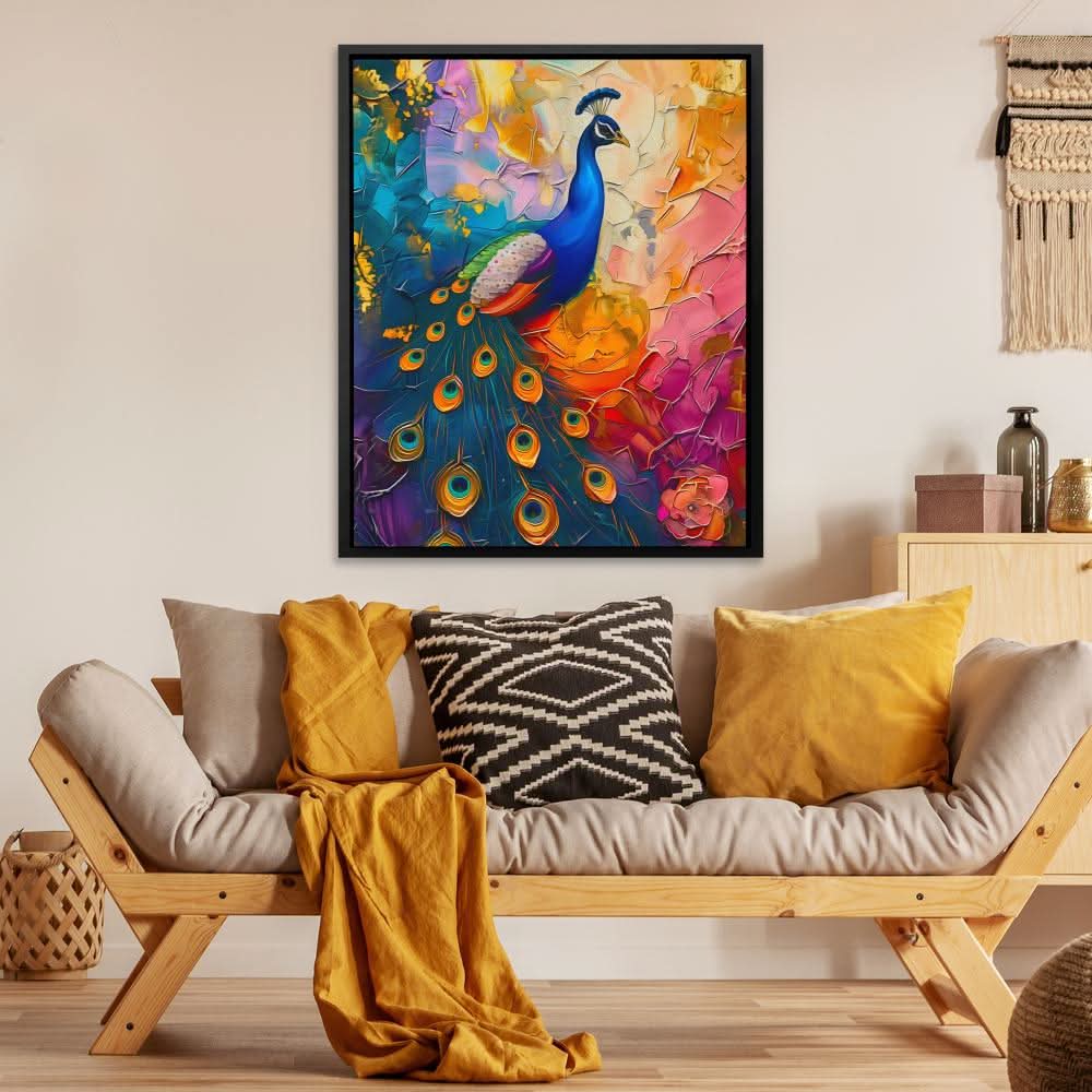 Radiant Realm - Colorful Wall Art for Hallway