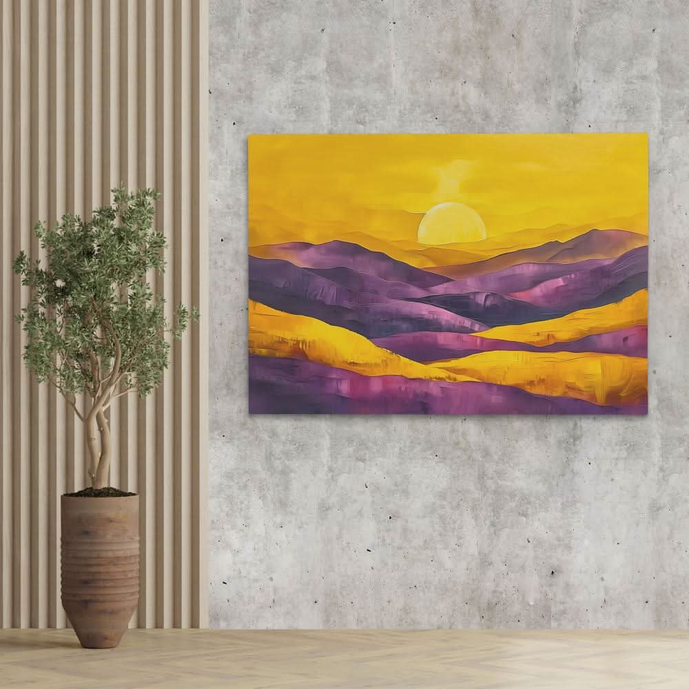 Radiant Reflection - Large Abstract Canvas Print