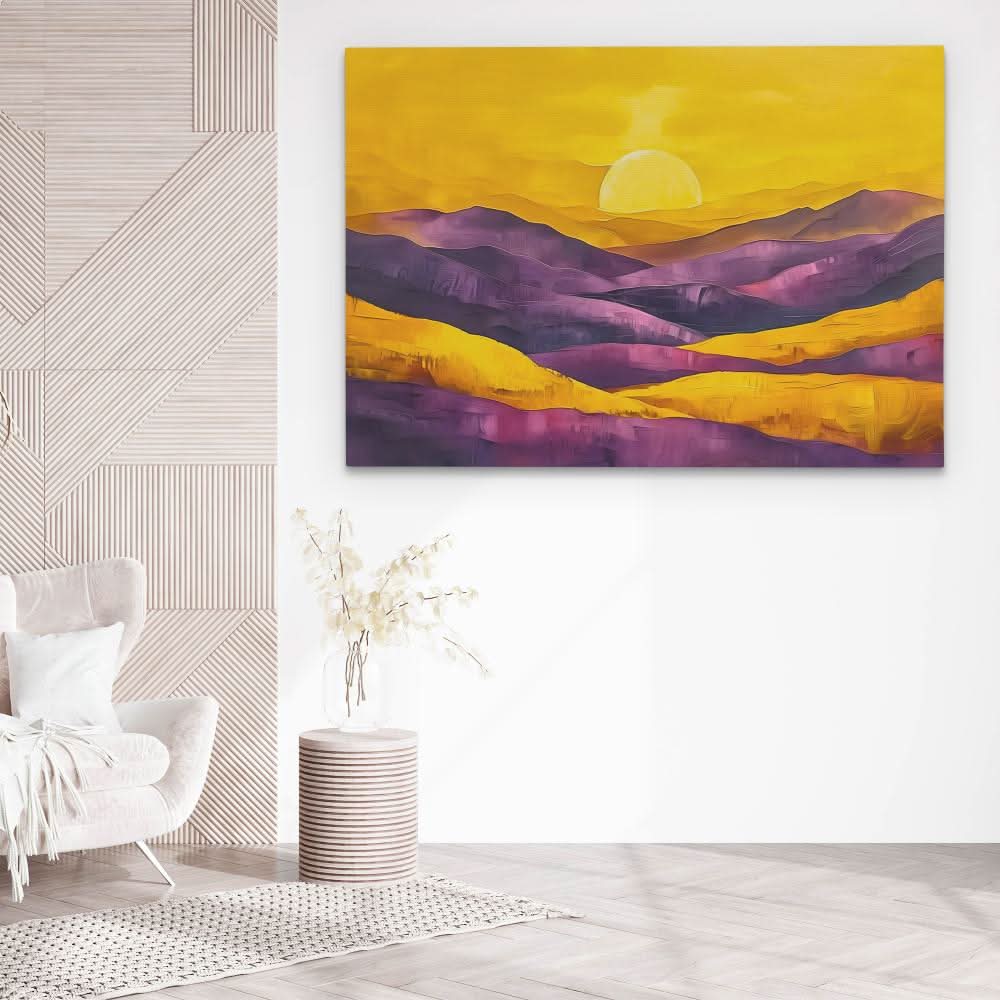 Radiant Reflection - Gold Canvas Print