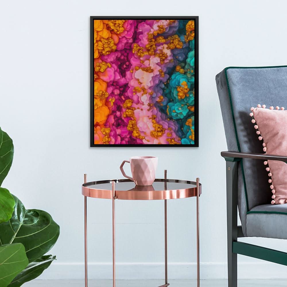 Rainbow Bloom - Colorful Rainbow Canvas Print