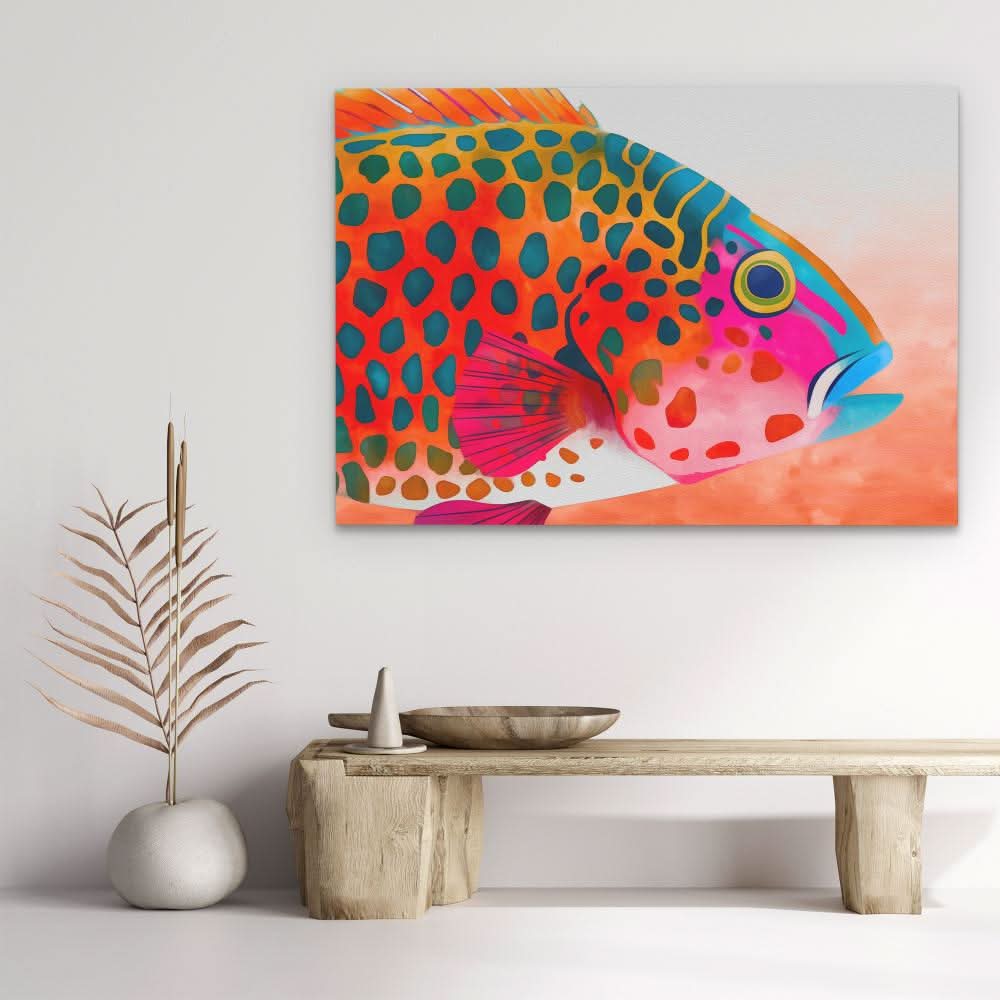 Rainbow Trout - Large Modern Canvas Print