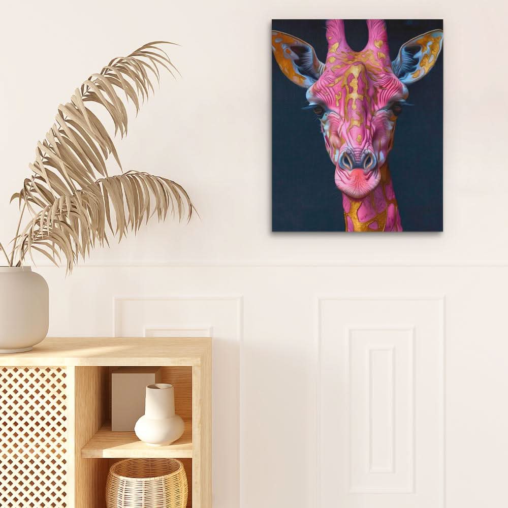 Rare Giraffe - Large Modern Canvas Print
