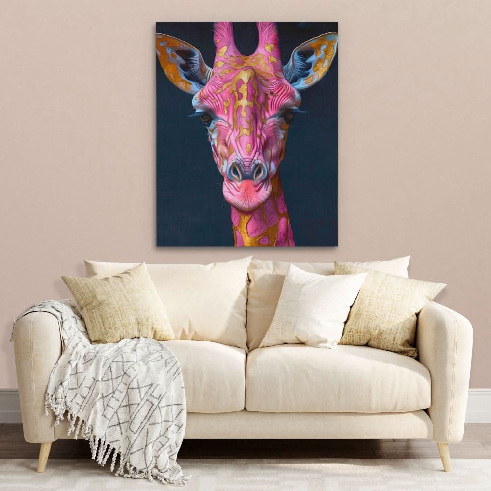 Rare Giraffe - Africa Art for Hallway