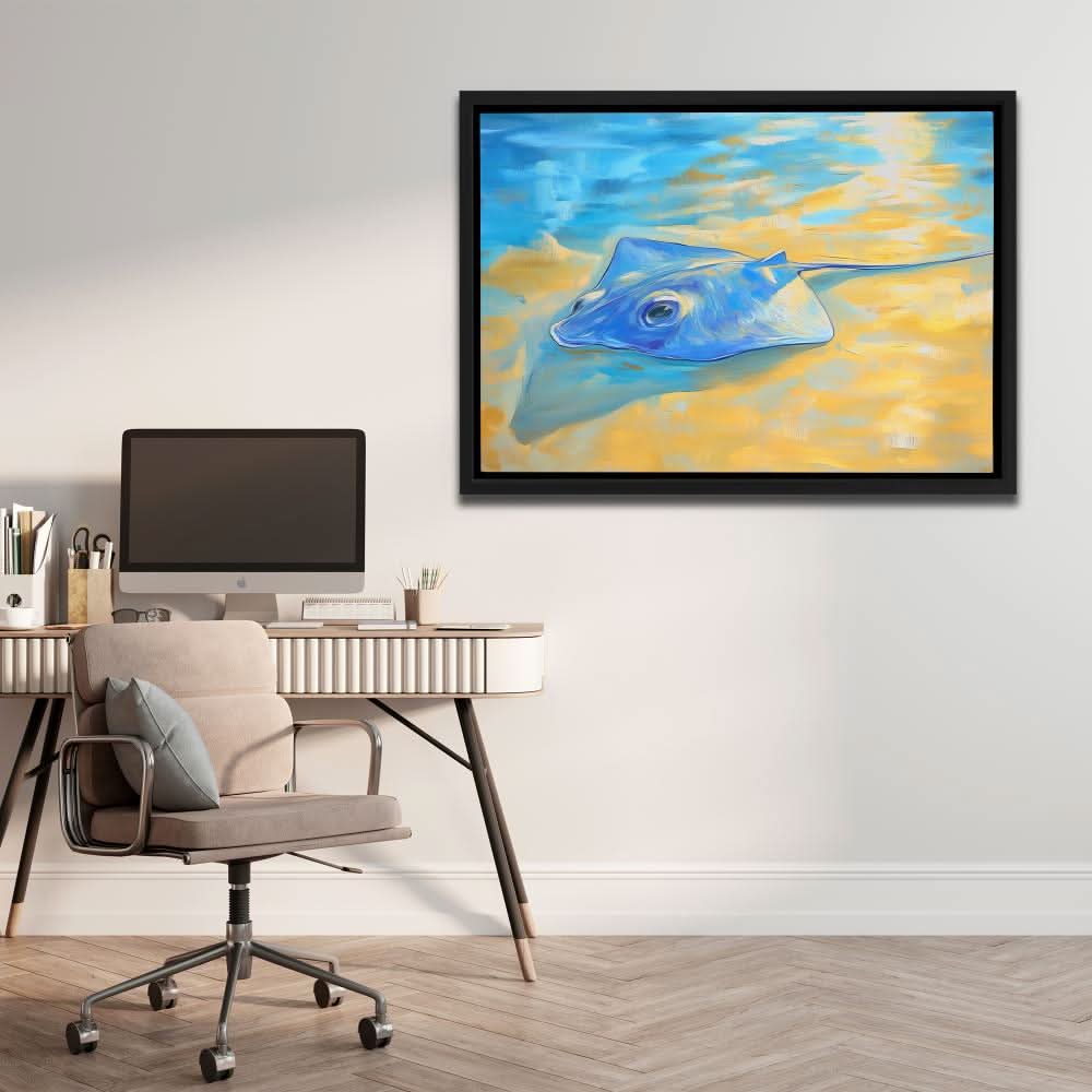 Ray of the Shallows - Large Canvas Print