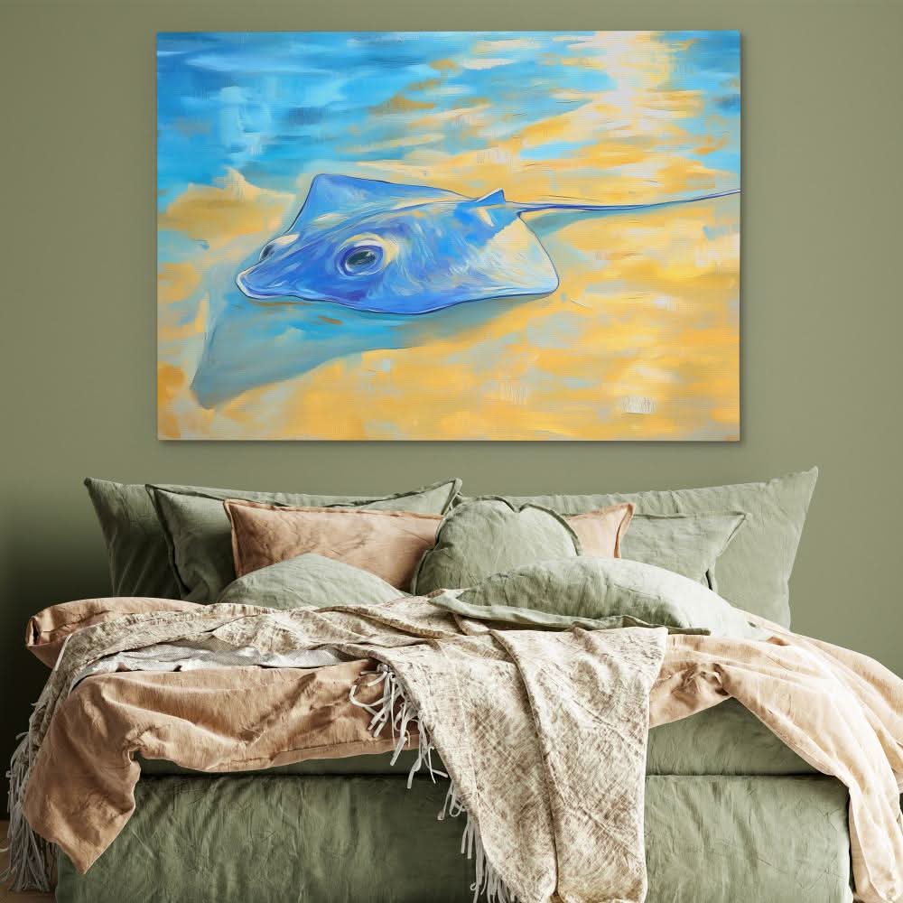 Ray of the Shallows - Wall Art in Black Frame