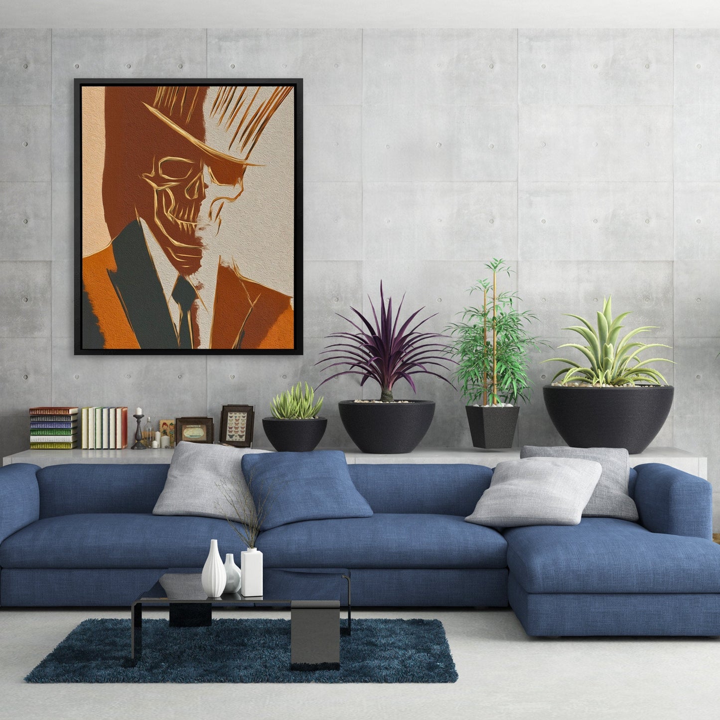 Rebel Skull Crown - Luxury Wall Art