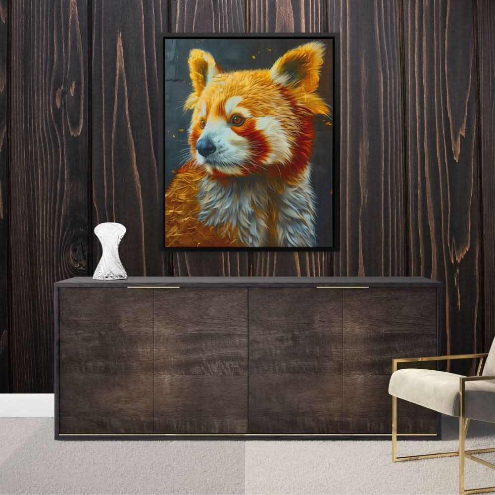 Red Panda Bear - Large Canvas Print