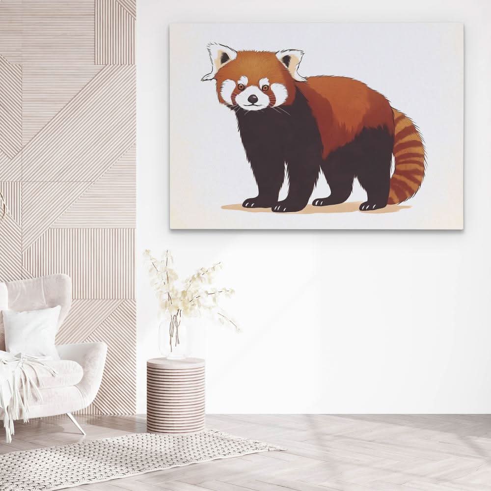 Red Panda Rogue - Oversized Animals Canvas Wall Art