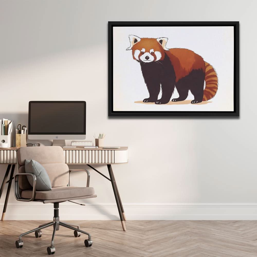 Red Panda Rogue - Brown Wall Art for Kids Room
