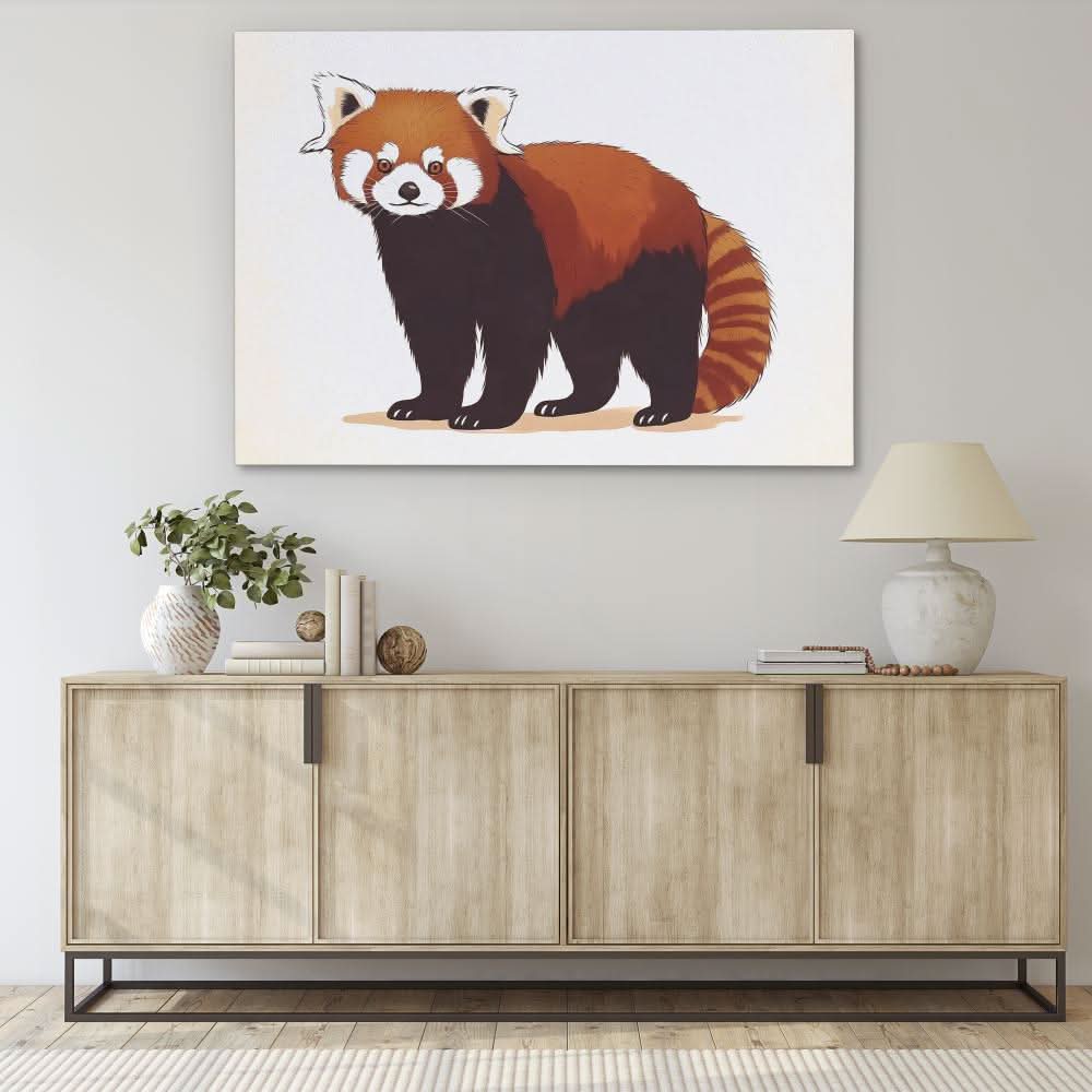 Red Panda Rogue - Large Canvas Print