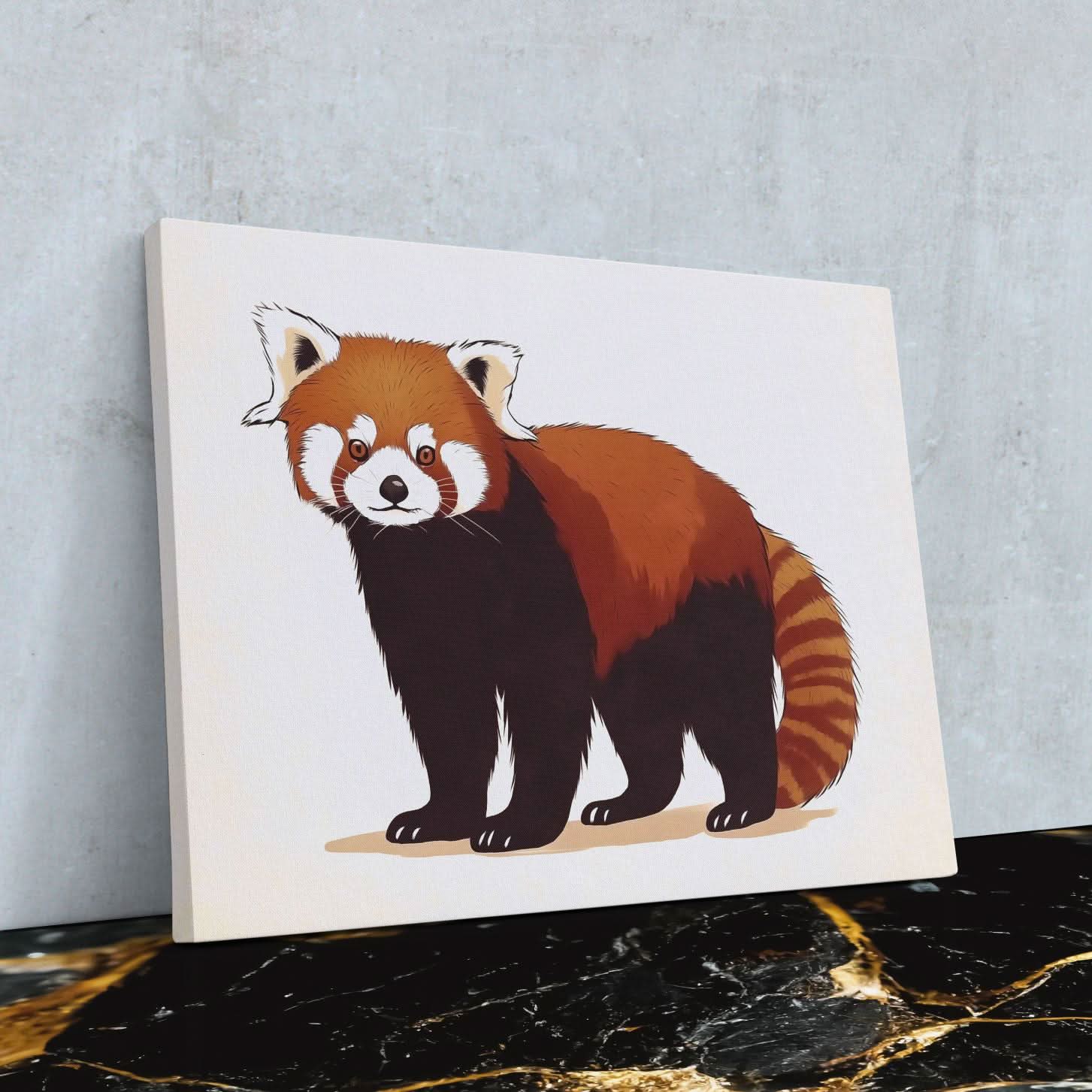 Red Panda Rogue - Brown Baby Animal Canvas Print