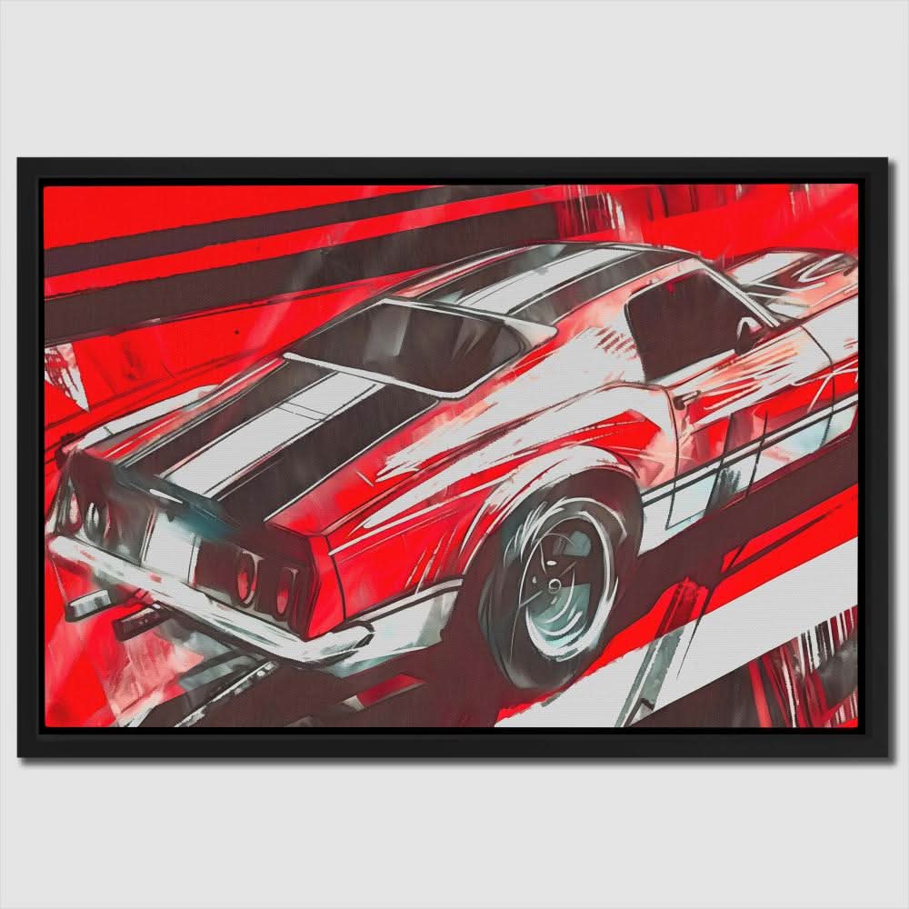 Red Rover - Large Modern Canvas Print