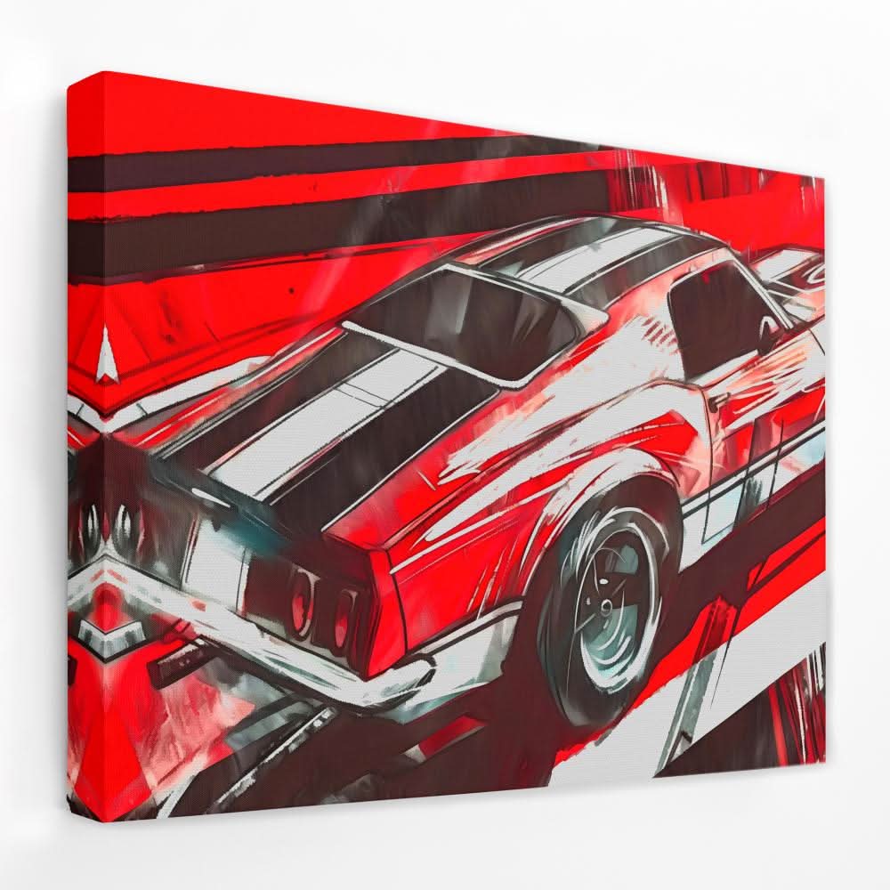 Red Rover - Automobile Canvas Wall Art