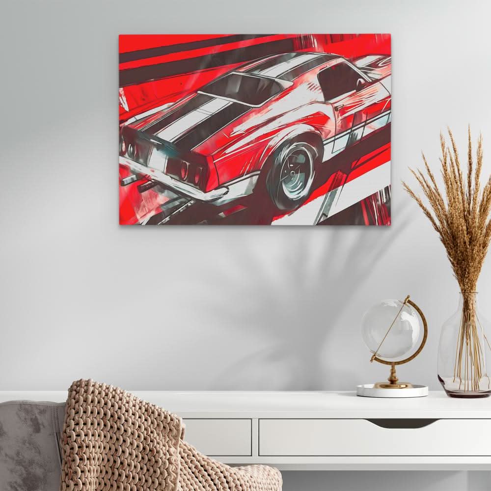 Red Rover - Red Wall Art for Lounge