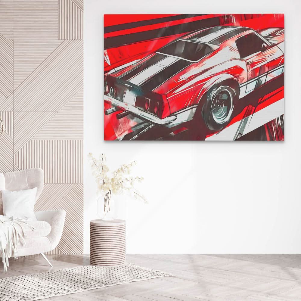 Red Rover - Automobile Art for Lounge
