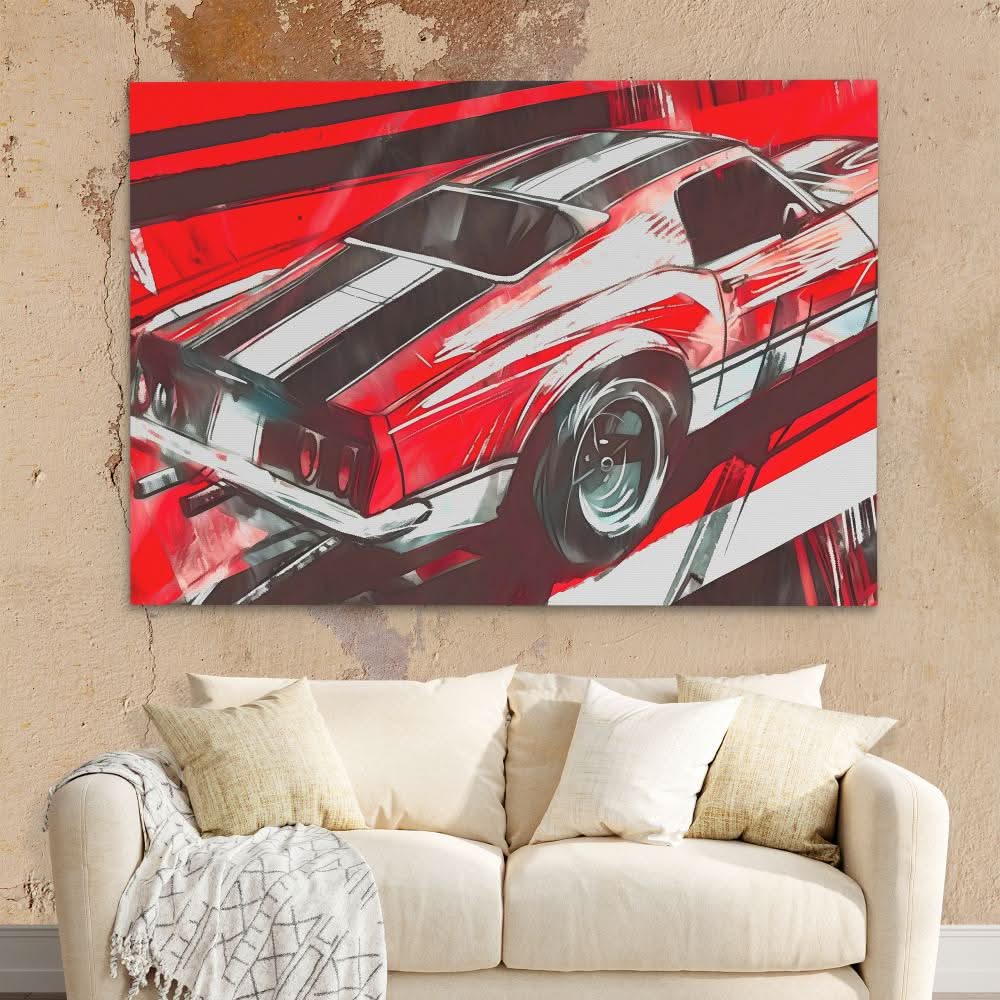 Red Rover - Red Man Cave Canvas Print