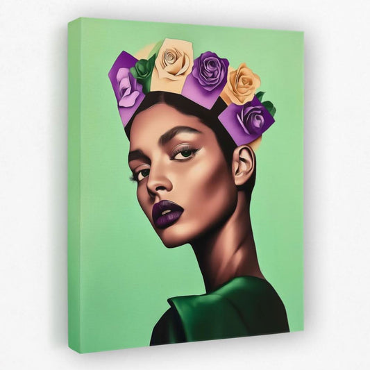 Regal Bloom - Fashion Canvas Wall Art