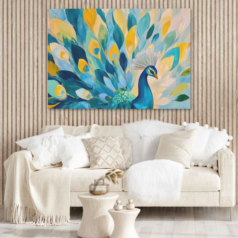Regal Display - Blue Bird Canvas Print