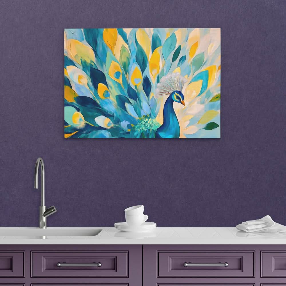 Regal Display - Abstract Blue Canvas Wall Art