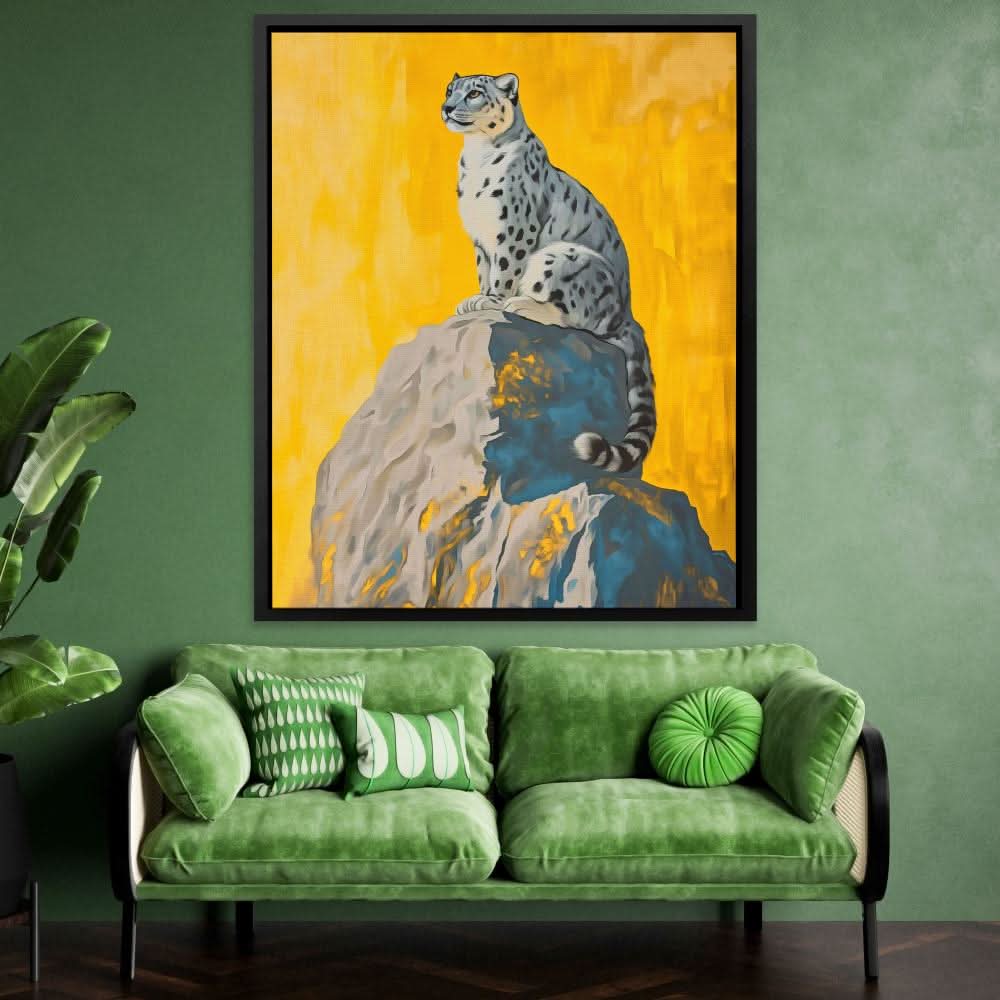 Regal Heights - Gold Wall Art for Living Room