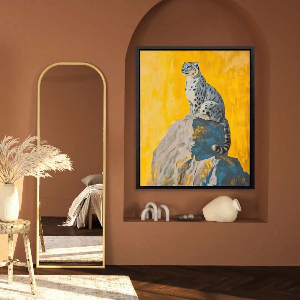 Regal Heights - Wall Art in Black Frame