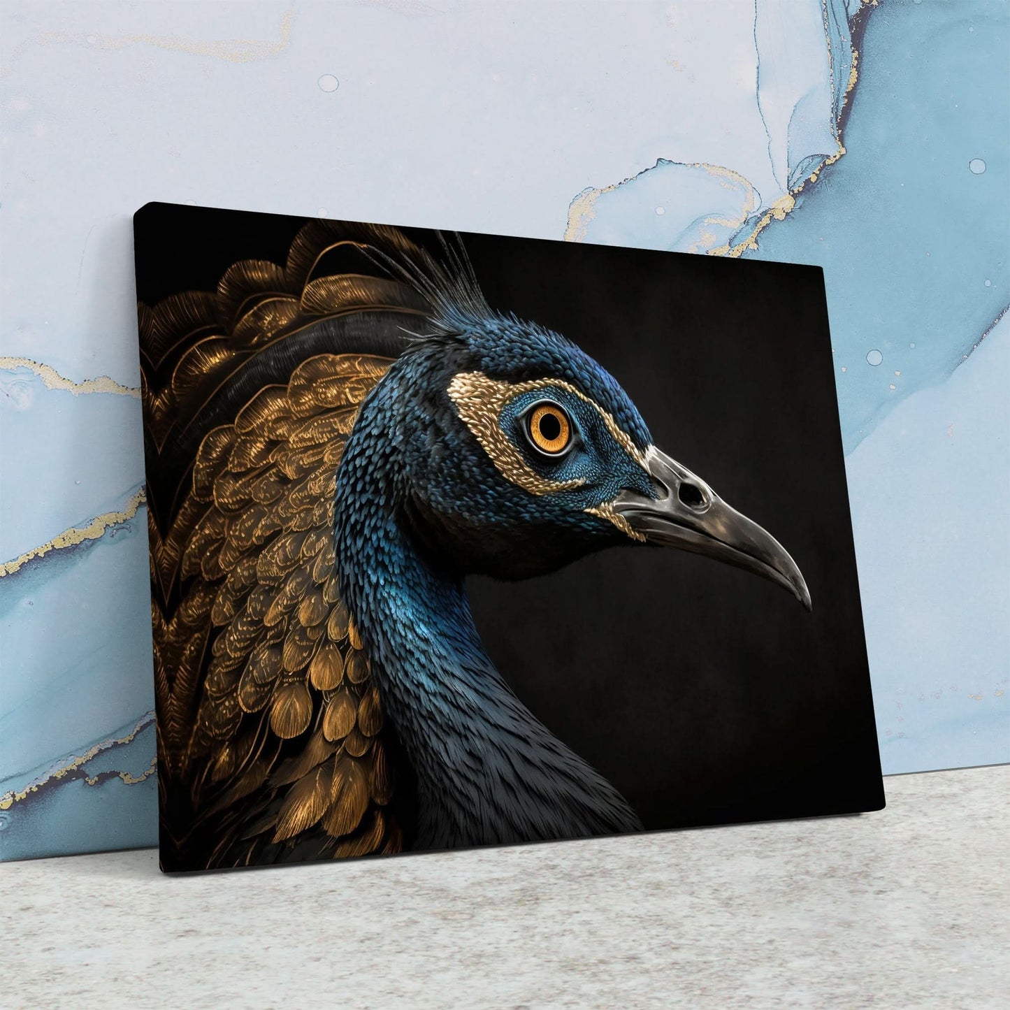 Regal Peacock - Large Canvas Print
