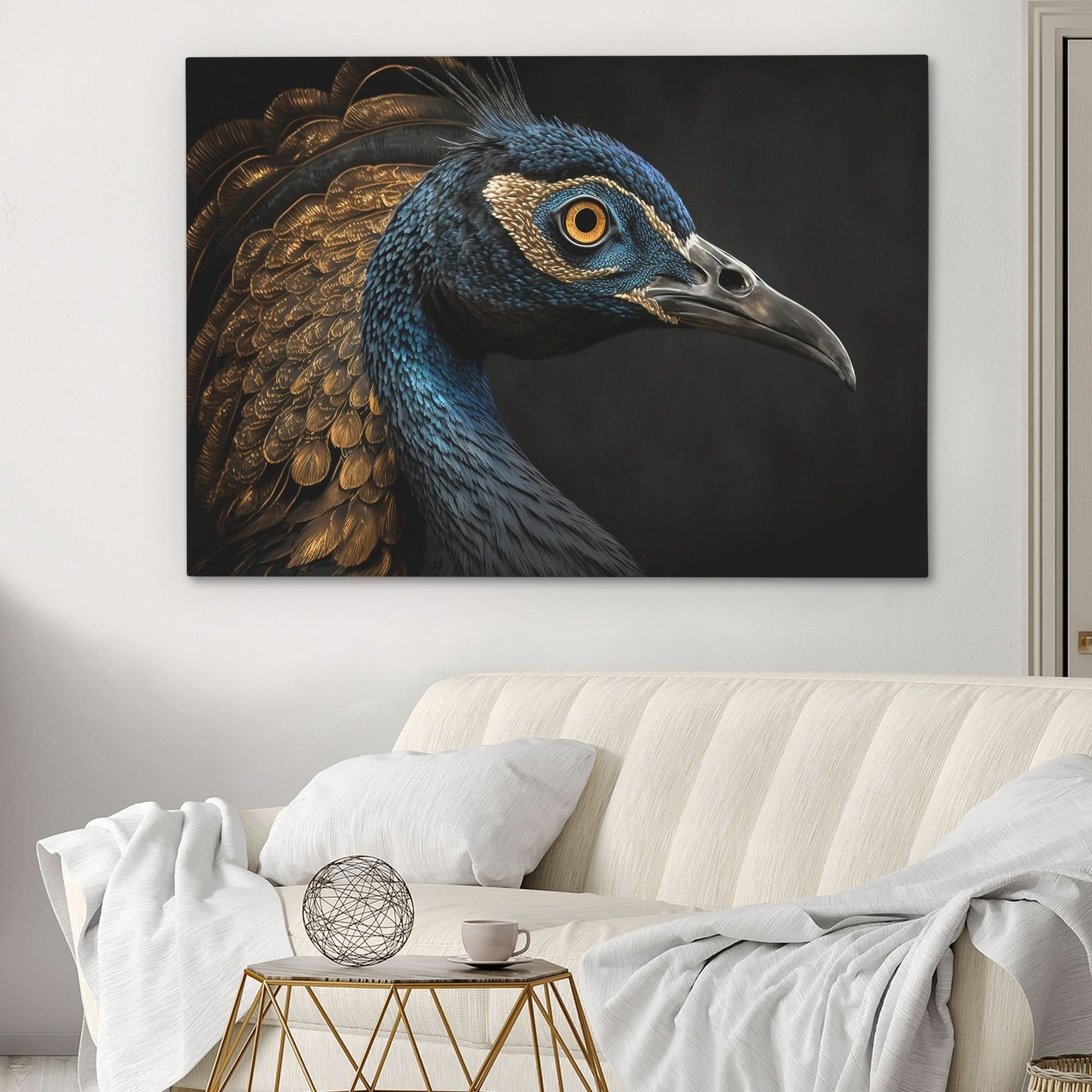Regal Peacock - Canvas Wall Art