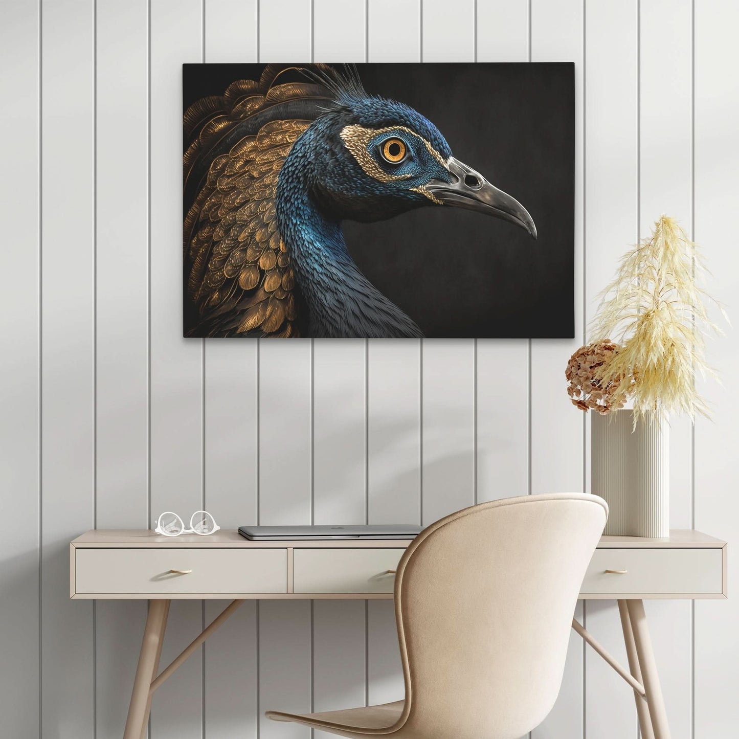 Regal Peacock - Framed Art Print