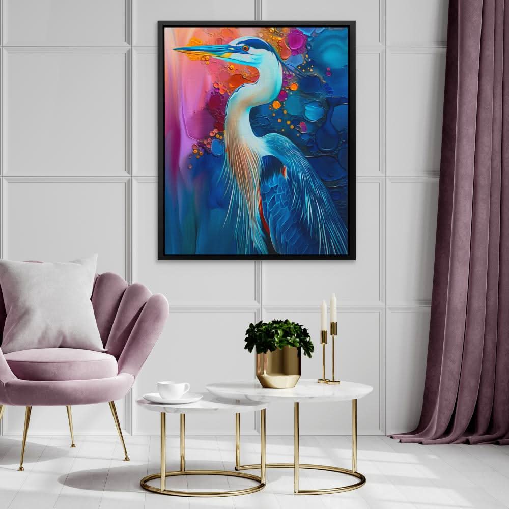 Regal Resplendence - Blue Bird Canvas Print