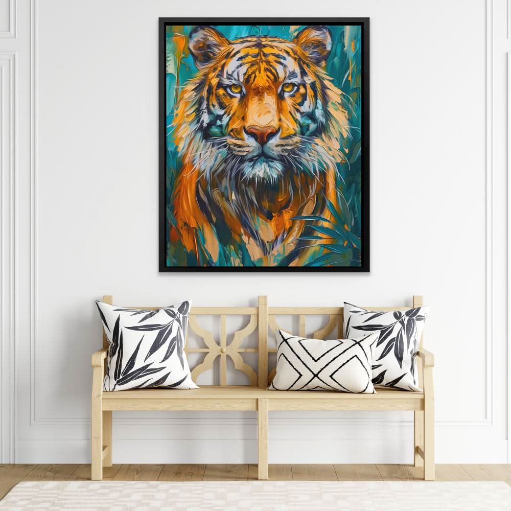 Regal Spirit - Modern Orange Canvas Wall Art
