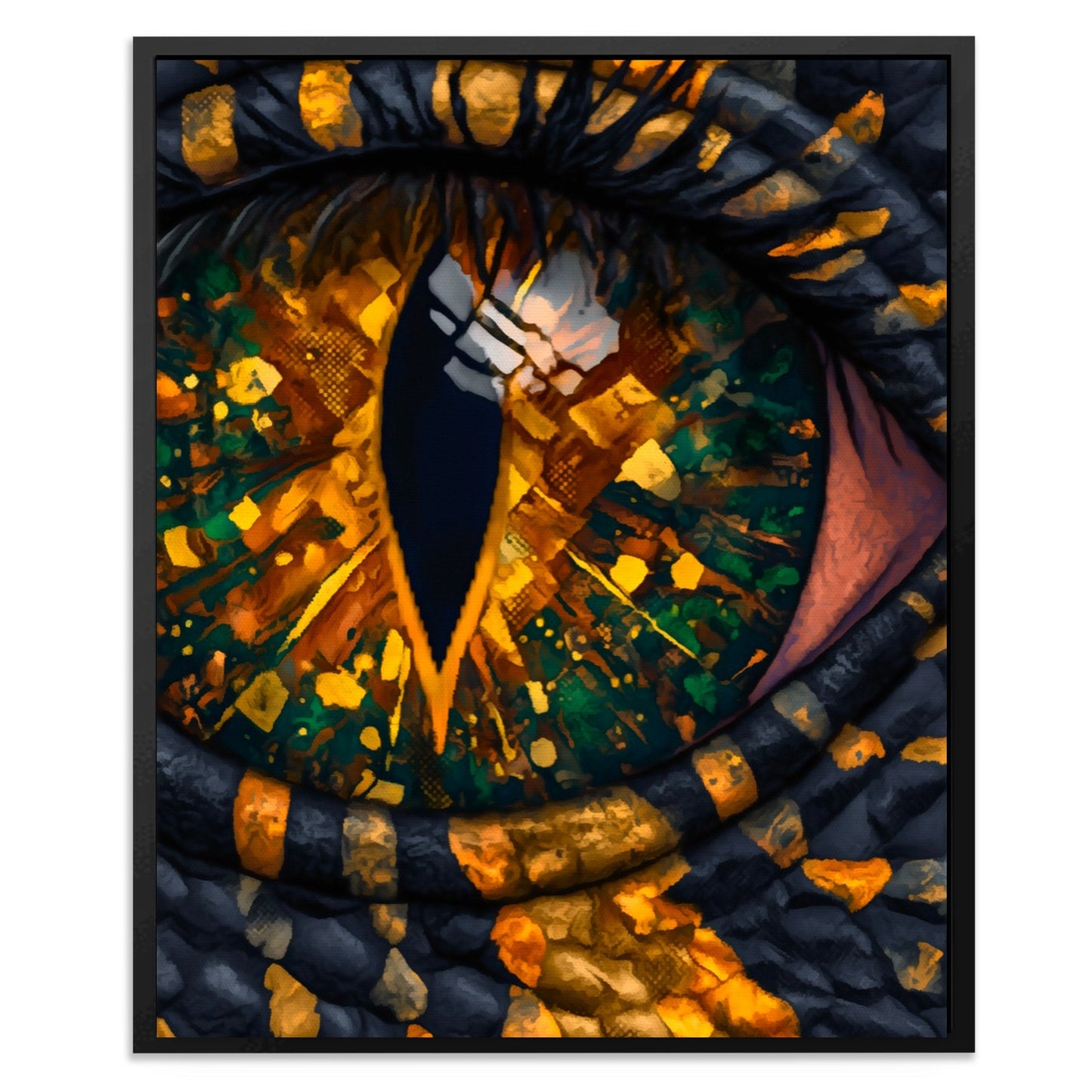 Reptile's Crystal Vision - Luxury Wall Art