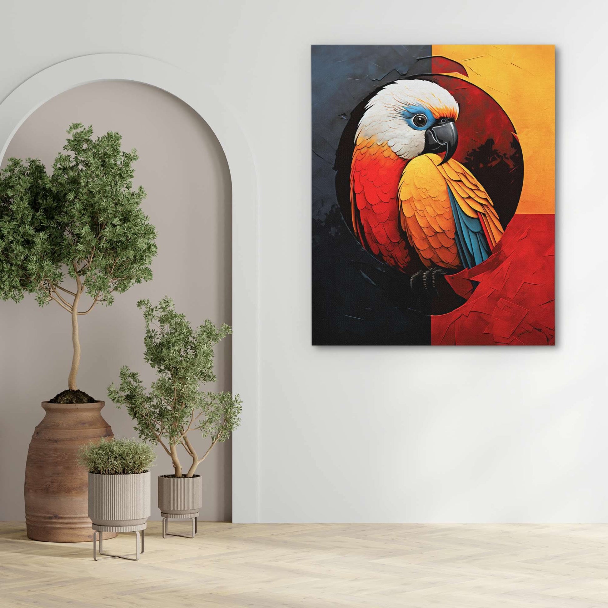 Resting Parrot - Luxury Wall Art
