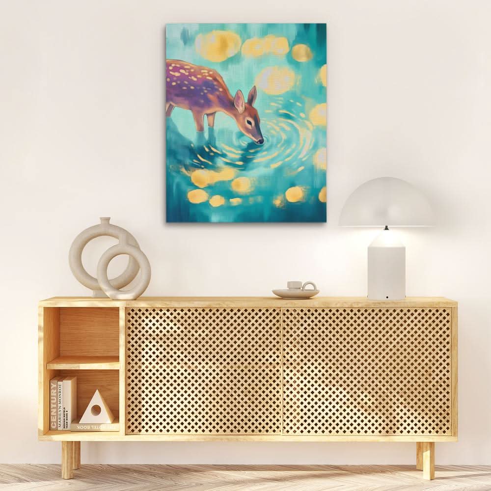 Rippled Reflection - Animals Art for Bedroom