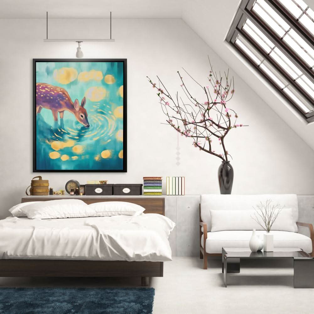 Rippled Reflection - Teal Wall Art for Nursery