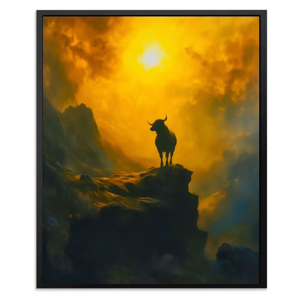Rise of the Bull - Bull Art for Home Office