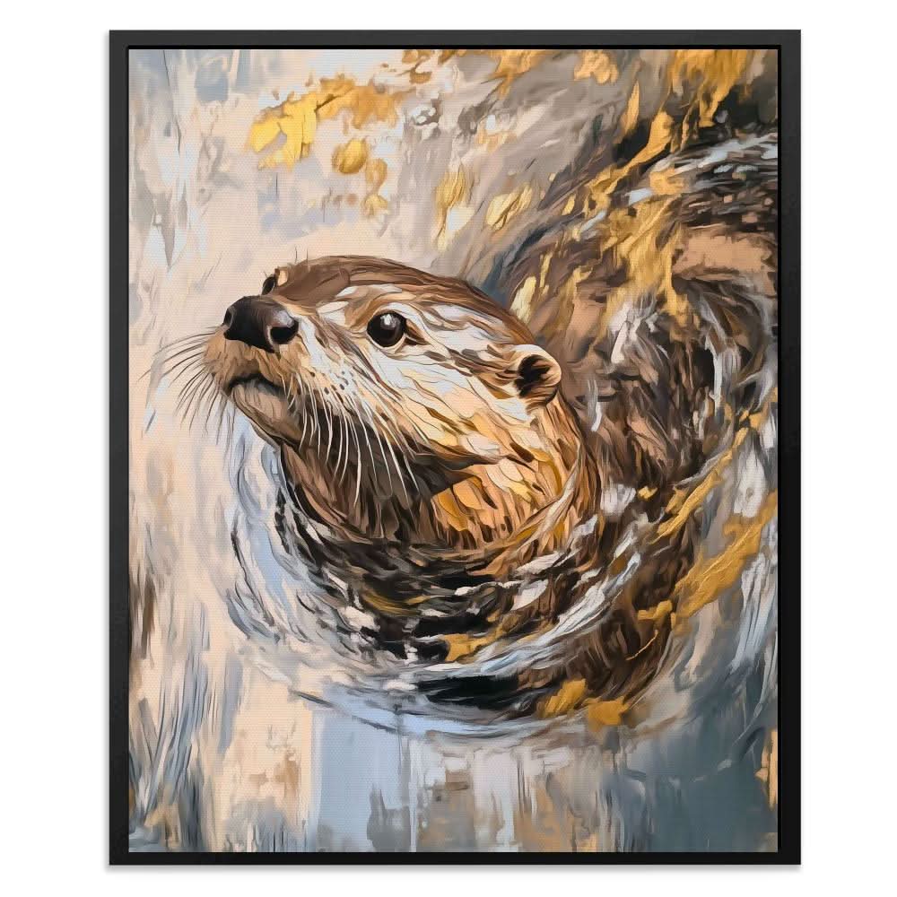 River Otter - Animals Art for Bathroom